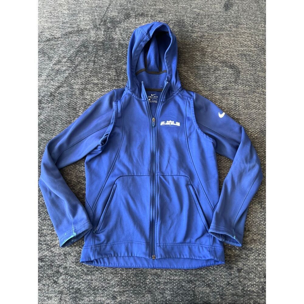 Nike LeBron James Dri-FIT Blue Hoodie youth medium